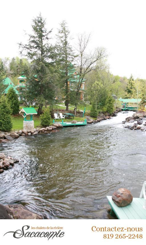 Chalets De La Riviere Sacacomie Villa Saint-Alexis-des-Monts Eksteriør billede