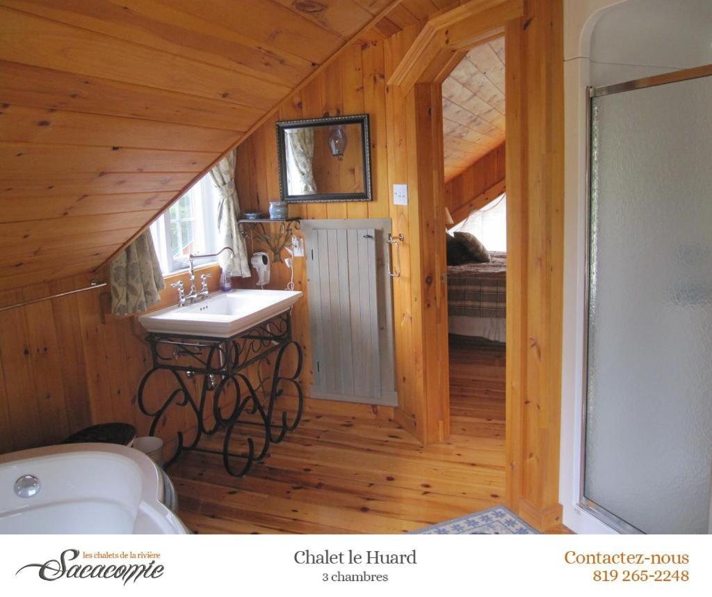 Chalets De La Riviere Sacacomie Villa Saint-Alexis-des-Monts Eksteriør billede