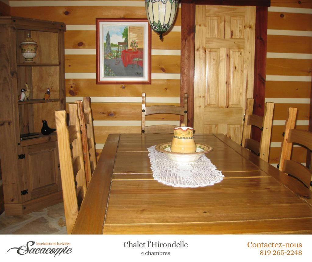 Chalets De La Riviere Sacacomie Villa Saint-Alexis-des-Monts Eksteriør billede