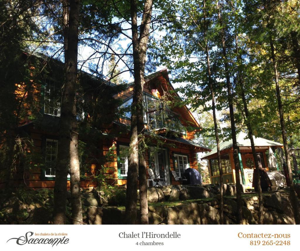 Chalets De La Riviere Sacacomie Villa Saint-Alexis-des-Monts Eksteriør billede