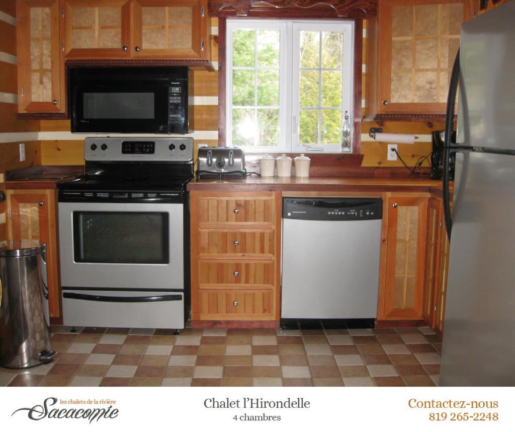 Chalets De La Riviere Sacacomie Villa Saint-Alexis-des-Monts Eksteriør billede