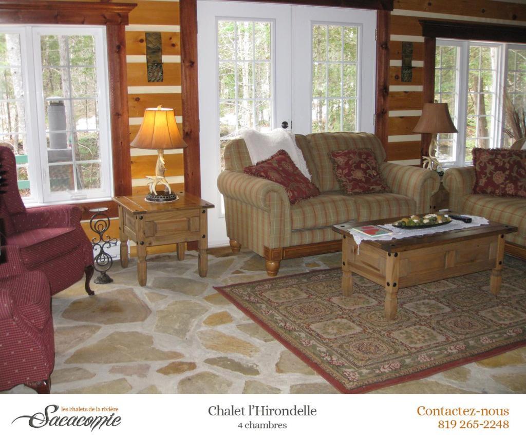Chalets De La Riviere Sacacomie Villa Saint-Alexis-des-Monts Eksteriør billede