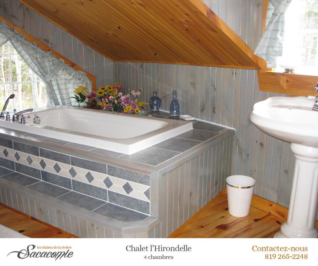 Chalets De La Riviere Sacacomie Villa Saint-Alexis-des-Monts Eksteriør billede