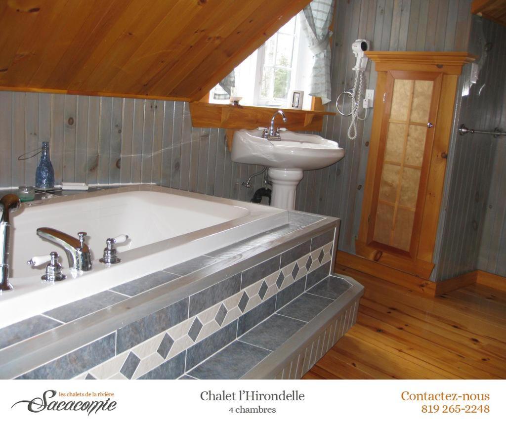 Chalets De La Riviere Sacacomie Villa Saint-Alexis-des-Monts Eksteriør billede