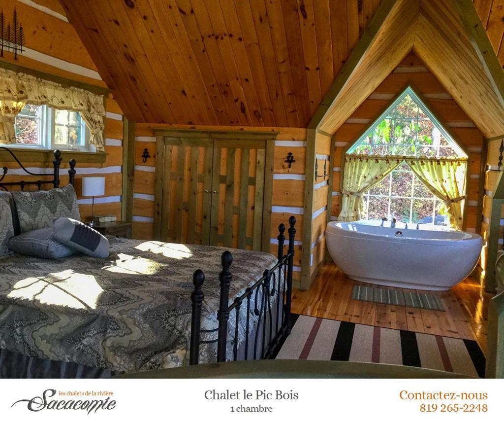 Chalets De La Riviere Sacacomie Villa Saint-Alexis-des-Monts Eksteriør billede