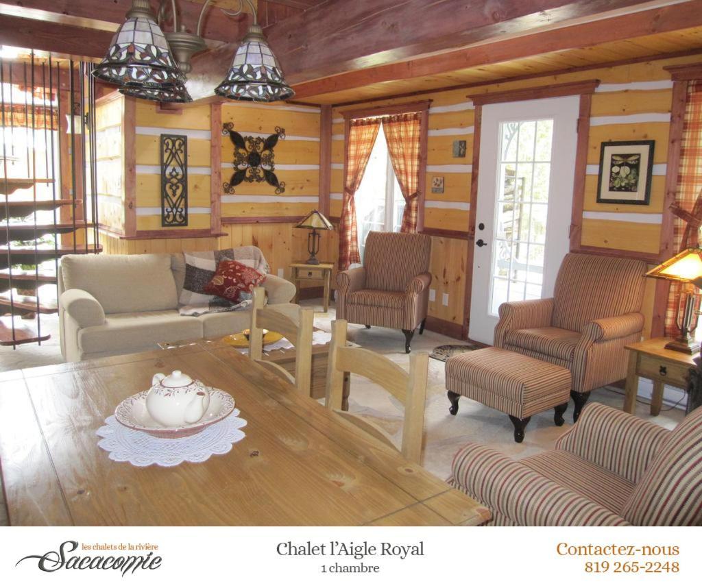 Chalets De La Riviere Sacacomie Villa Saint-Alexis-des-Monts Eksteriør billede